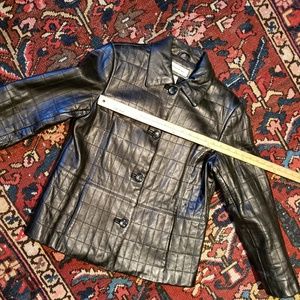 PRESTON & YORK Black Leather Size Small